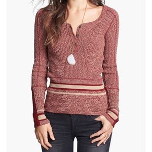 Free People Sock Monkey Pullover Sweater